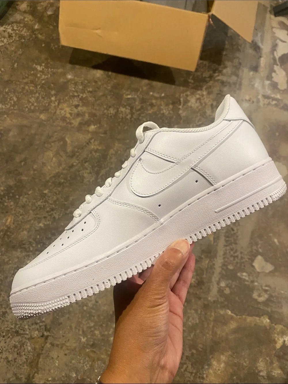 Nike Air Force 1 White Men's Low-Top Leather Sneakers